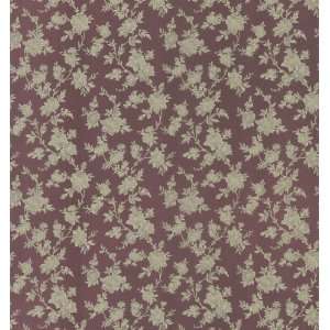   Cameo Rose IV Floral Trail Wallpaper, 20.5 Inch by 396 Inch, Maroon