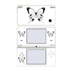 Nintendo DSi Skin Decal Sticker   Monochrome Butterfly