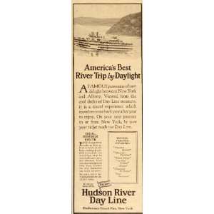  1927 Vintage Ad Hudson River Day Line Steamer Cruise 
