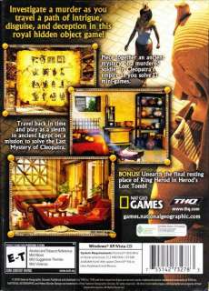 Nat Geo Games Mystery Of Cleopatra PC CD ancient Egypt find hidden 