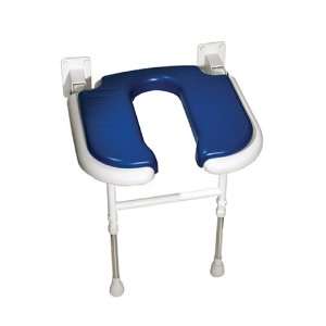  AKW U Shaped Padded Fold Up Shower Seat, Blue: Health 