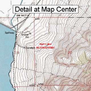   Topographic Quadrangle Map   Hart Lake, Oregon (Folded/Waterproof