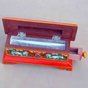 Wooden snow lion Tibetan incense stick BURNER/HOLDER  