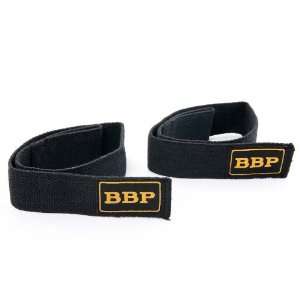  BBP Power Weight Lifting Straps Cotton PAIR  BLACK: Sports 