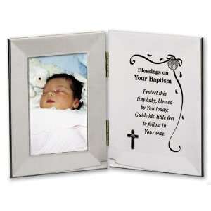  Picture Frame Baptism Boy Baby Infant Photo Gift Silver 