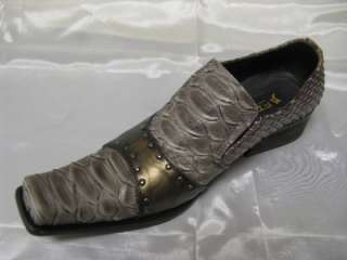 Fiesso New Taupe/Brown Anaconda Print Shoes FI 8211  