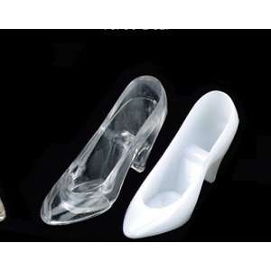   Large Fillable Cinderella Slipper Wedding Favor Holders Plastic Shoes