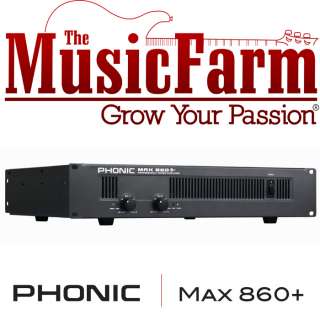 Phonic MAX 860 Plus 600 Watt PA Power Amplifier  