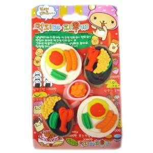  Japanese Fun 4 Piece Big Meal Erasers Toys & Games