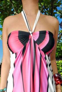 NEW Pink/Blue Evening/Cocktail Summer Long Maxi Dress Size M   XXL 6 