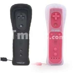 NEW Black and Pink Built in Motion Plus Remote and Nunchuck Controller 