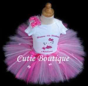 Hello Kitty Birthday Outfit Set With Personalized Shirt  