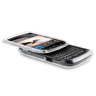 Clear Hard Case+Privacy Guard For Blackberry Torch 9810  