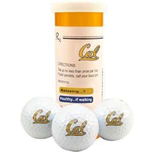  Cal Golden Bears Rx Three Pack Golf Balls Sports 