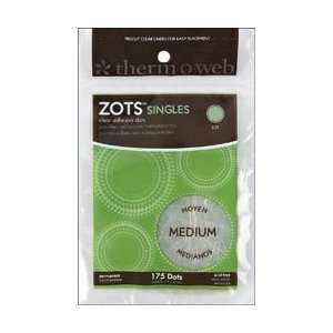  Zots Singles Clear Adhesive Dots   Medium 3/8X1/64 Thick 