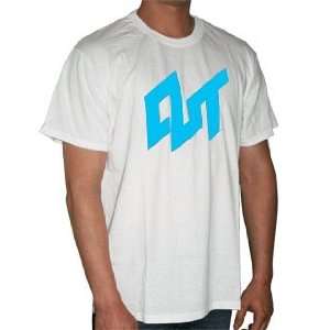  Cut Clothing T Shirt with Cyan Logo 