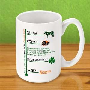 Irish Coffee Personalized Coffee Mug 