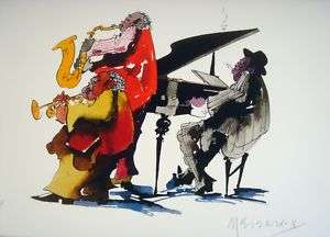 Meiersdorff Signed Artists Proof Seri Jazz Trio (edition size only 