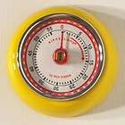kikkerland small magnetic 55 minute kitchen timer retro one day