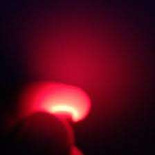 Laser light penetrating through my finger The laser light is so 
