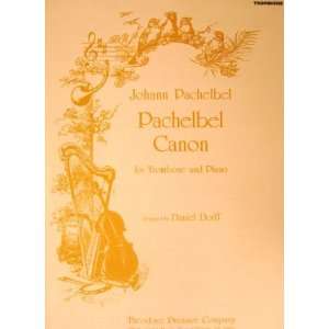    Pachelbel Canon for Trombone and Piano: Johann Pachelbel: Books