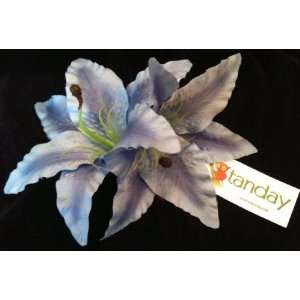   Looking Large Double Tiger Lily Flower Hair Clip. 