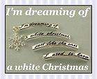   Beads #4 Im Dreaming of a White Christmas with Snowflake Charm