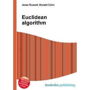  Euclidean algorithm Ronald Cohn Jesse Russell Books