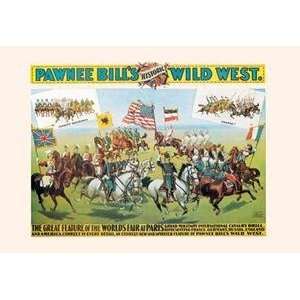  Vintage Art Buffalo Bill Pawnee Bill and Paris   02914 5 