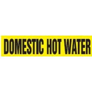 DOMESTIC HOT WATER   Cling Tite Pipe Markers   outside diameter 3/4 