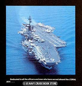 USS CORAL SEA CV 43 WESTPAC CRUISE BOOK 1977  