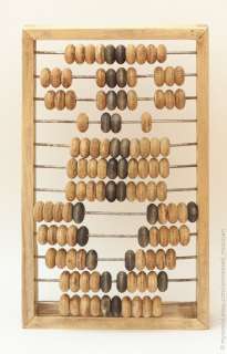 Vintage Russian Abacus Wooden Calculator Soviet USSR    10.6 x 17 