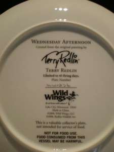 WEDNESDAY AFTERNOON TERRY REDLIN WILD WINGS COLLECTION  
