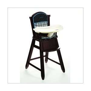  Eddie Bauer Wood High Chair with Stonewood Seat Baby
