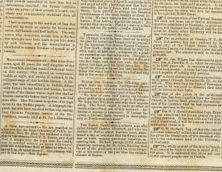 Newspaper Brazil Cafusos Tribe Portuguese African Slaves 1854  