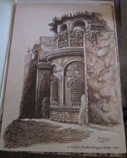Portfolio of Ten Drawings/Studies, Medieval Houses & Sabils of Cairo 