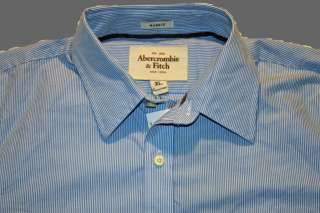 Abercrombie Shirt ( XL Extra Large ) Blue , Stripes  