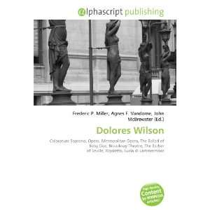  Dolores Wilson (9786133860988) Books