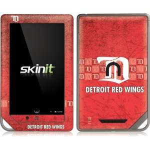  Skinit Detroit Red Wings Vintage Vinyl Skin for Nook Color 