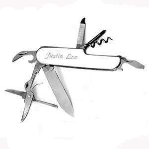  Personalized Stainless Steel Multi Tool Pocket Knife: Home 