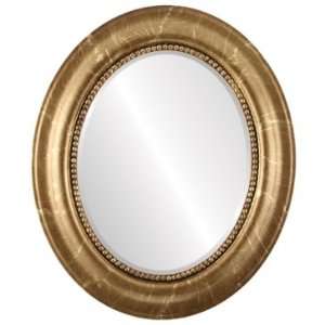  Heritage Oval in Champagne Gold Mirror and Frame