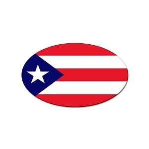  Puerto Rico Flag Oval Magnet: Office Products