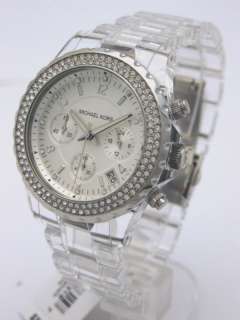   Michael Kors Watch, Womens Chronograph Clear Acetate Bracelet MK5337