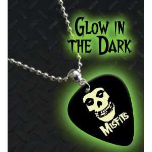  Misfits Glow In The Dark Premium Guitar Pick Necklace 