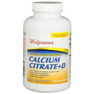   Calcium Citrate + D Coated Tablets, 200 ea 