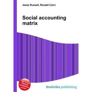  Social accounting matrix Ronald Cohn Jesse Russell Books