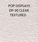 POP DISPLAYS SAMPLE OF COLOR #DP 30 TEXTURED CLEAR ACRY
