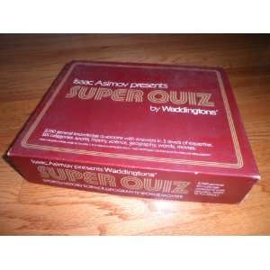    ISAAC ASIMOV PRESENTS SUPER QUIZ BY WADDINGTONS Toys & Games