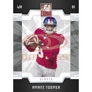  Amani Toomer   New York Giants   2009 Donruss Elite NFL Football 