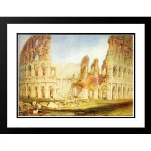  Rome The Colosseum 25x29 Framed and Double Matted Art 